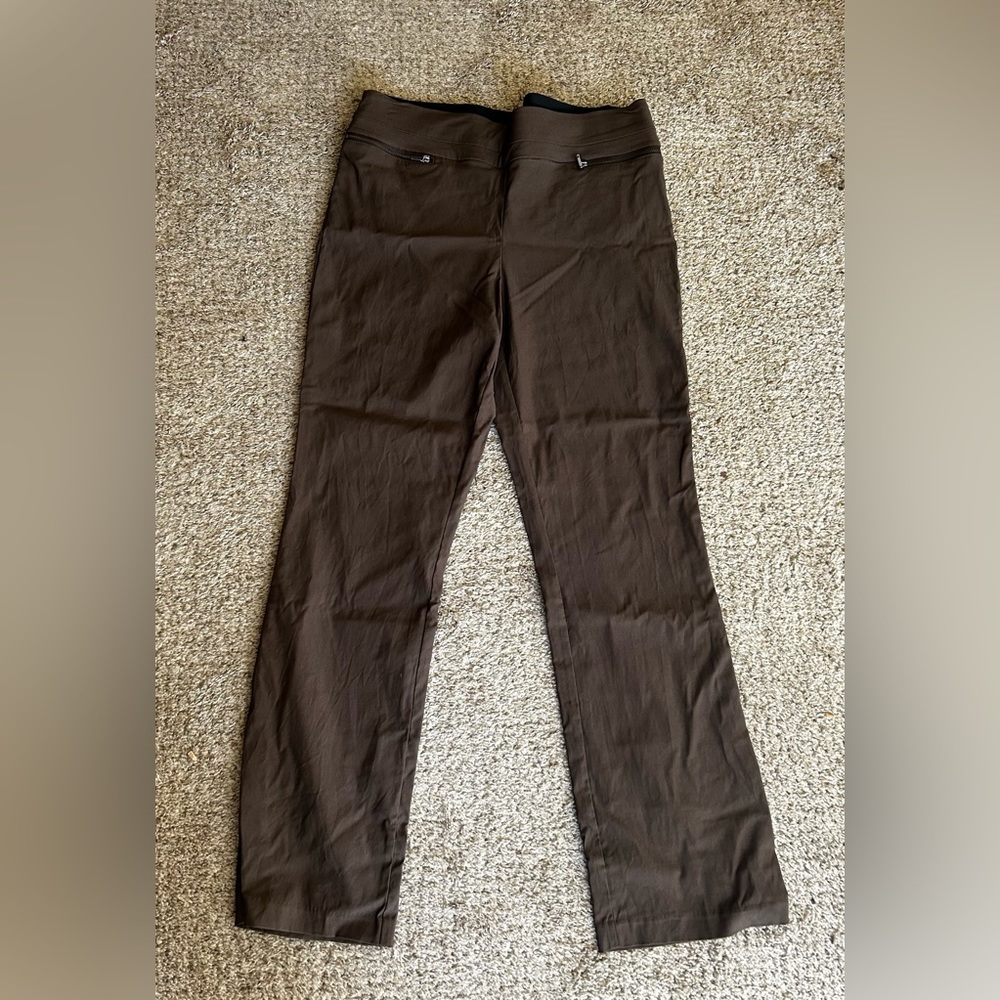 Control top brown slacks